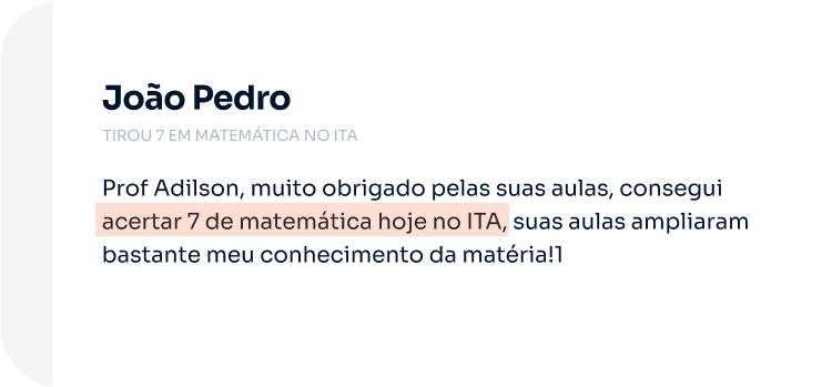 Avaliação de João Predro