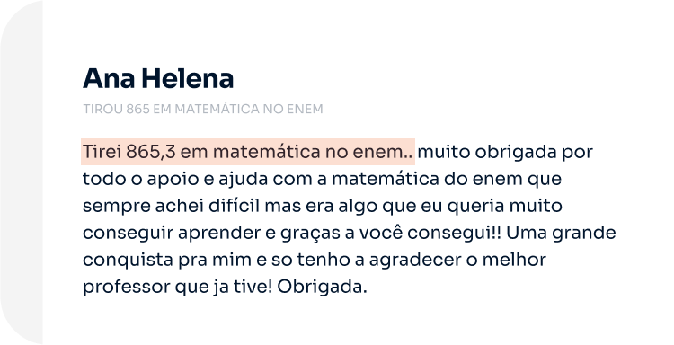 Avaliação de Ana Helena