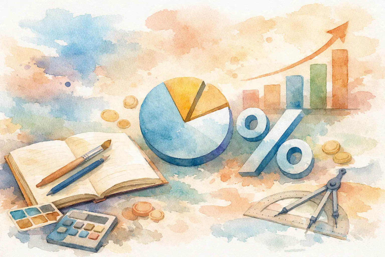 Como estudar porcentagem rapidamente