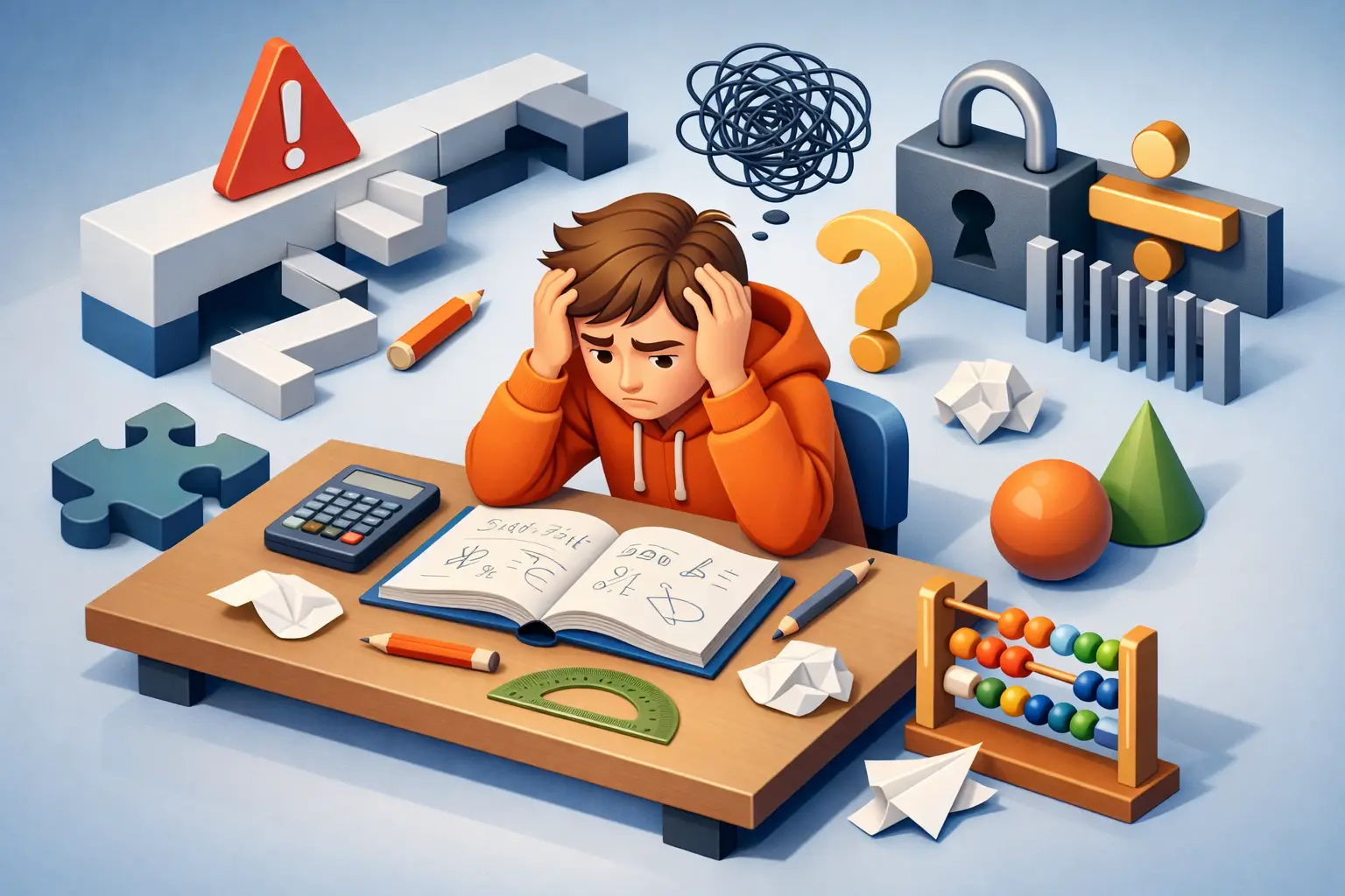 7 erros ao estudar matemática e travar
